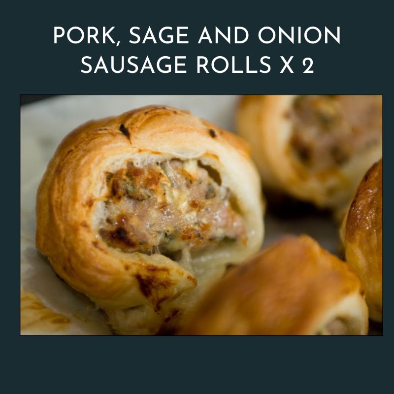 Large Free Range Pork Sausage Rolls x 2