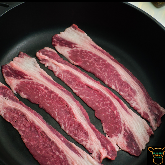 Premium Grass-Fed Beef Brisket Bacon 250g
