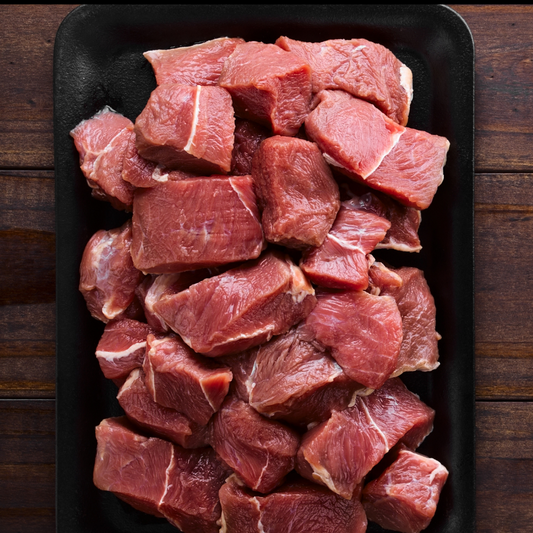 Premium Grass-Fed Beef Diced 500g