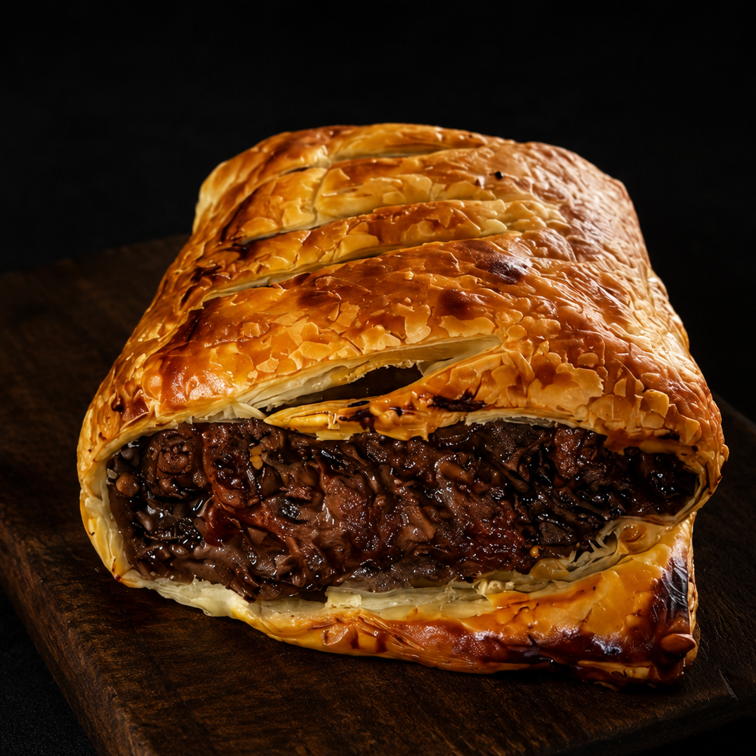 Sausage Rolls Premium Grass-Fed Beef Herb and Garlic (2 Large) 650g