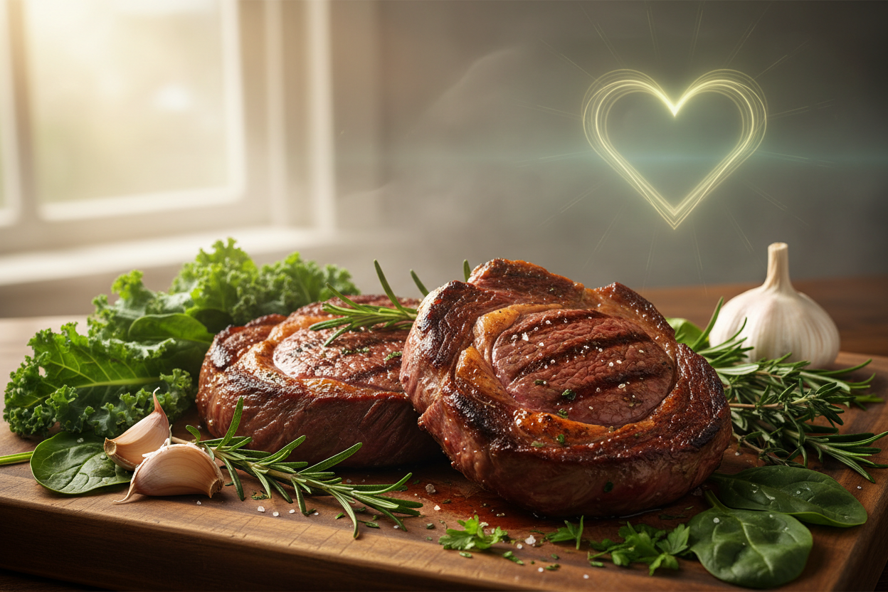 has to show red meat as a cure